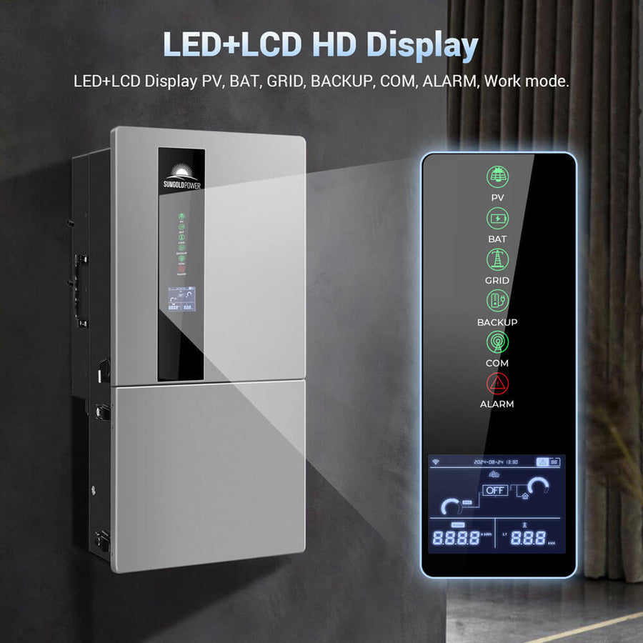 SungoldPower 7.6KW Hybrid Inverter - Reliable Power for Preppers