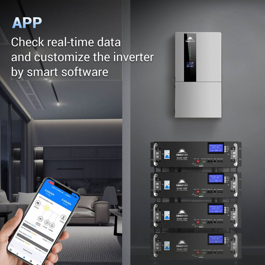 SungoldPower 7.6KW Hybrid Inverter - Reliable Power for Preppers