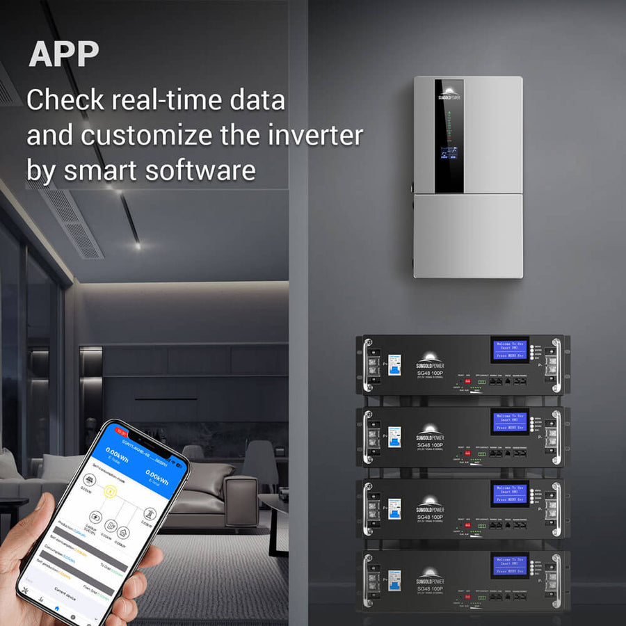 SungoldPower 7.6KW/11.4KW Hybrid Inverter - Reliable Power for Preppers