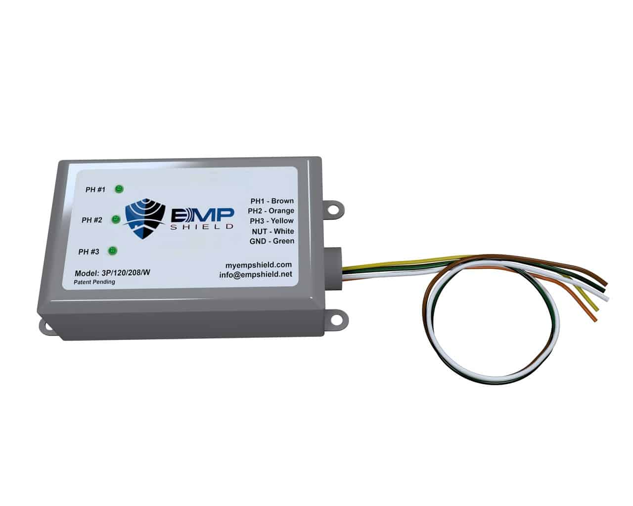 EMP Shield – 3 Phase 120-208 Volt AC EMP, CME, and Lightning Protection