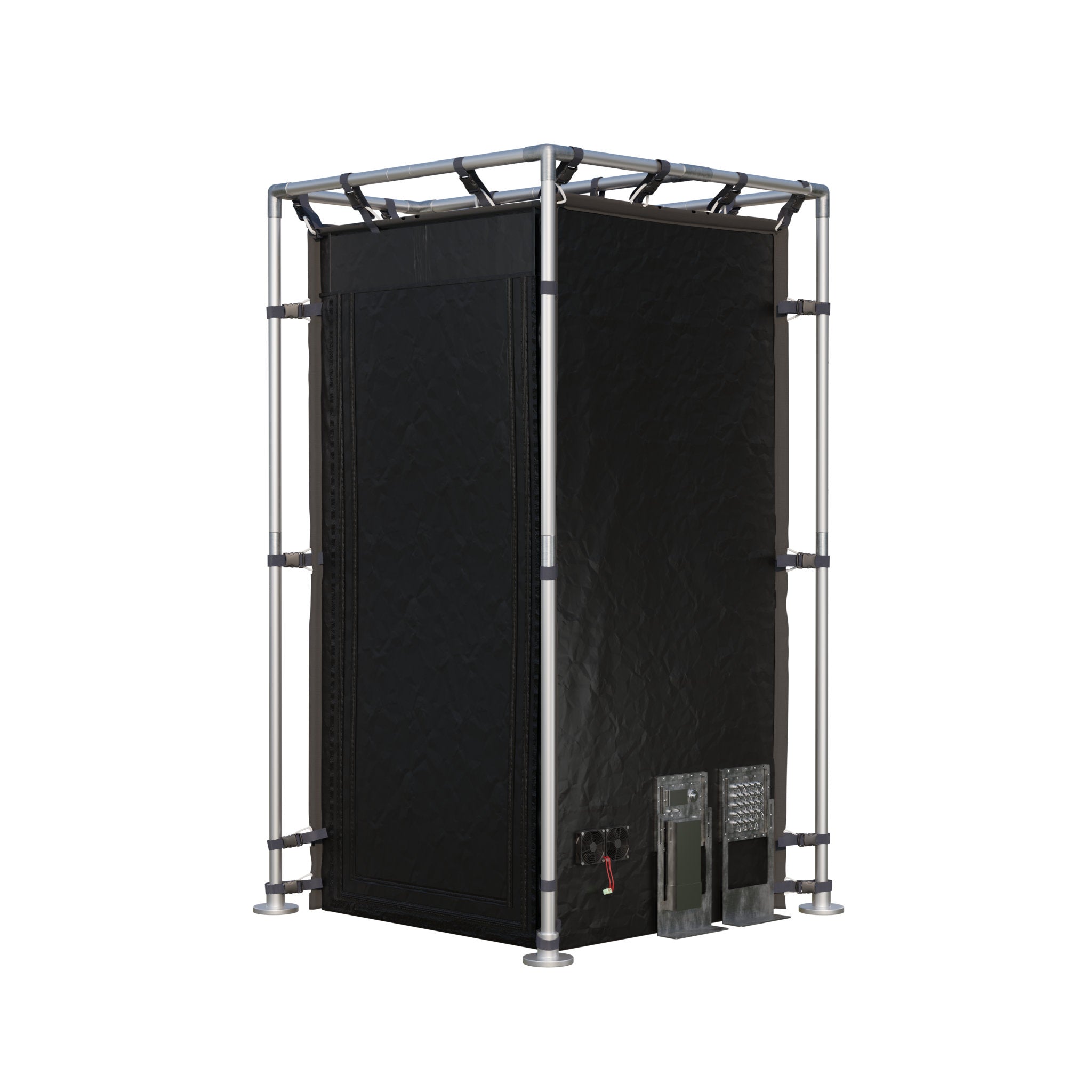 Small Faraday Tent LX Black RFEMI Shielding Enclosure Room 4 x 4 x 65 supplementary technical documentation with detailed specifications for electromagnetic pulse protection