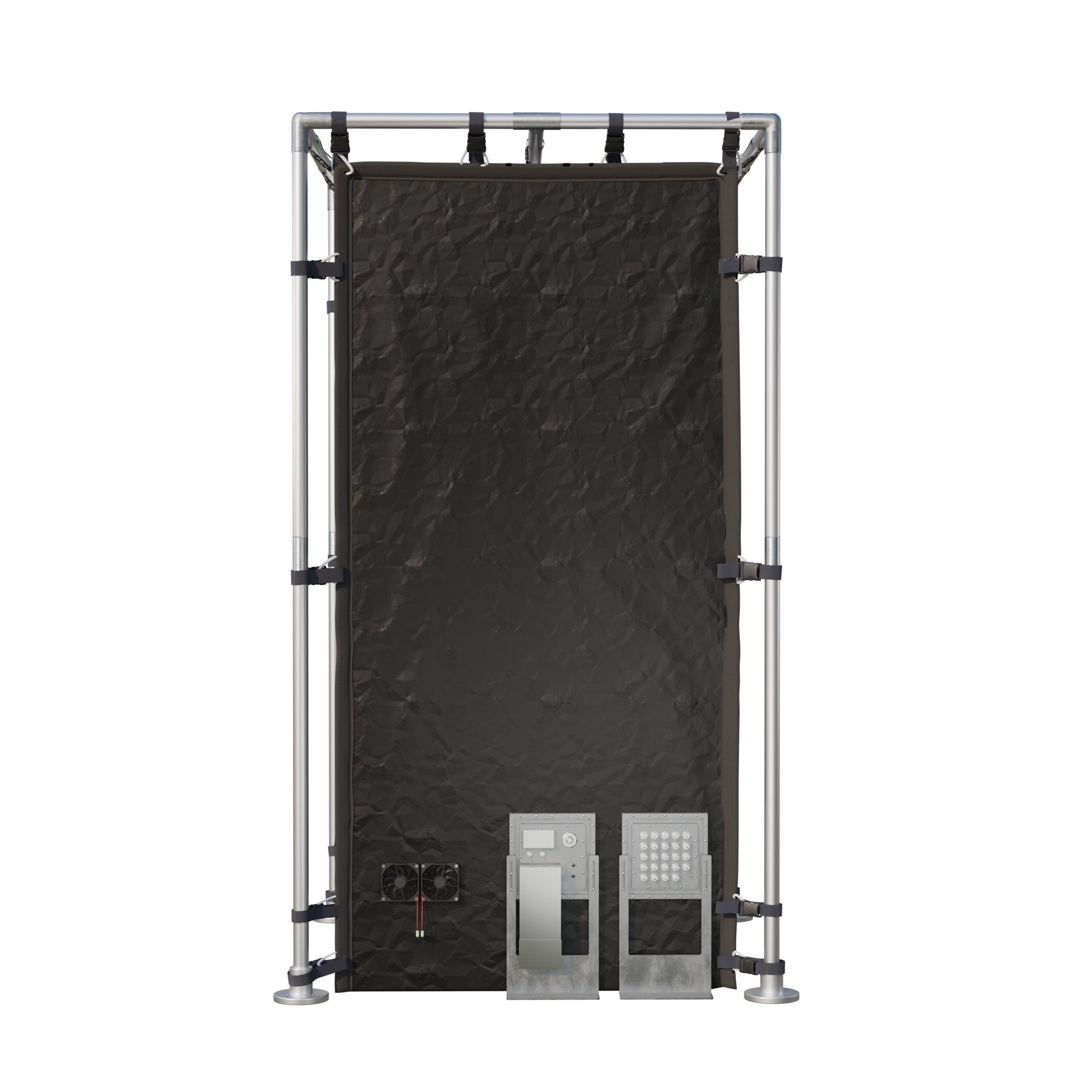 Small Faraday Tent LX Black RFEMI Shielding Enclosure Room 4 x 4 x 65 primary product showcase highlighting key features and benefits for electromagnetic pulse protection