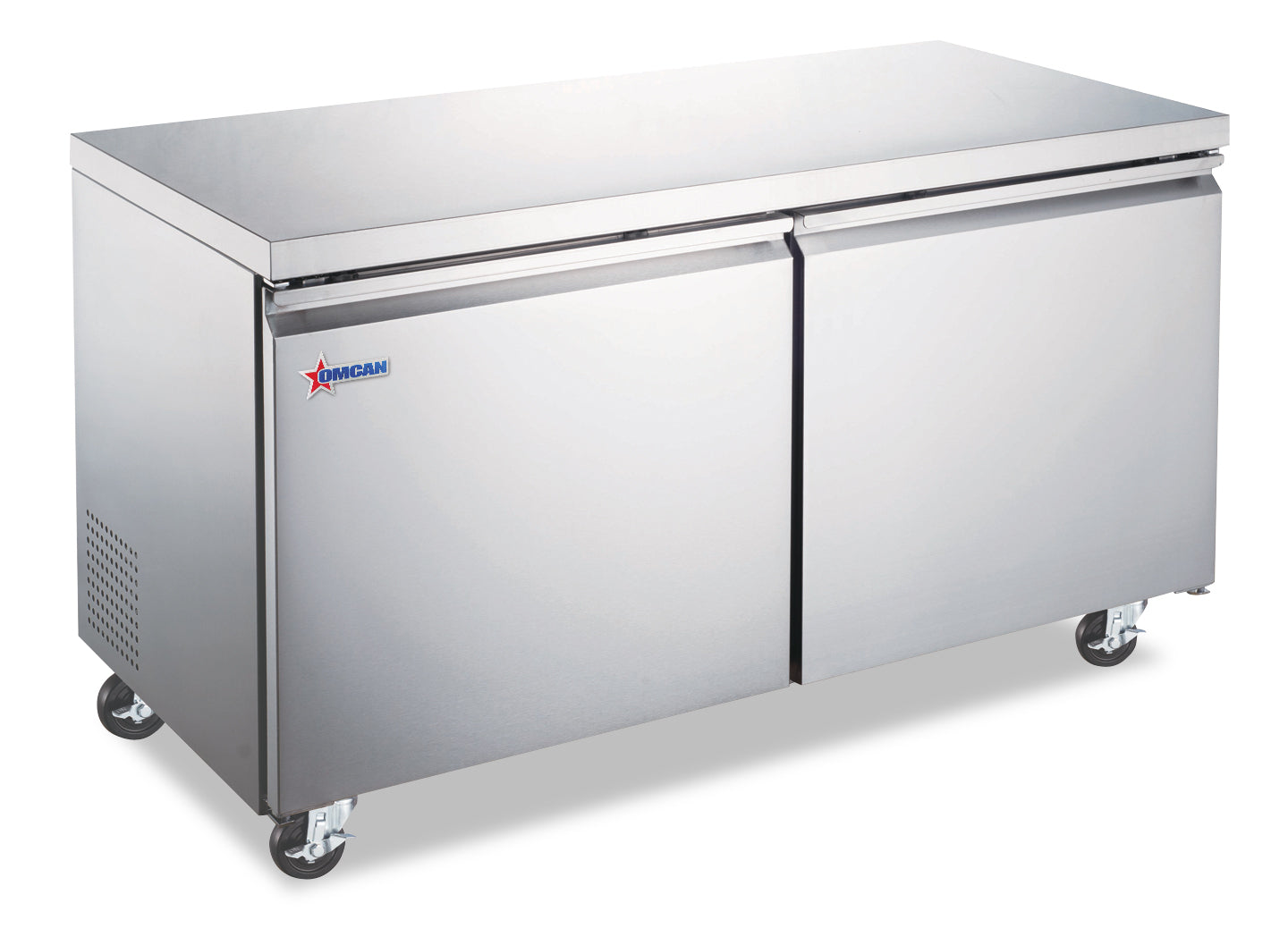 47inch wide Professional Grade UnderCounter Two Doors Refrigerator With 12 cuft 338L Capacity main product view highlighting key features for food preservation and storage