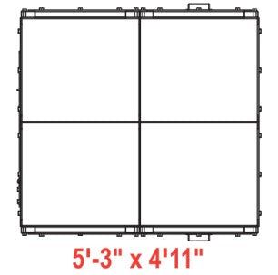Hide-Away® Storm Shelter Stationary 2x2 square footage