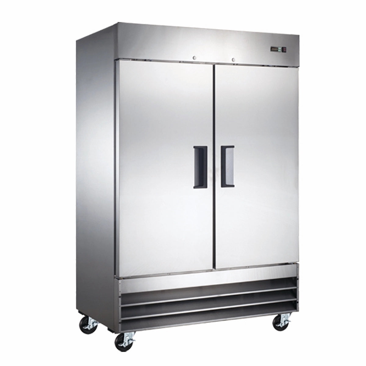 54inch Wide Professional Grade Reach in Refrigerator with 2 Doors and 47 cu ft capacity primary product view showcasing key design features for commercial-grade food preservation