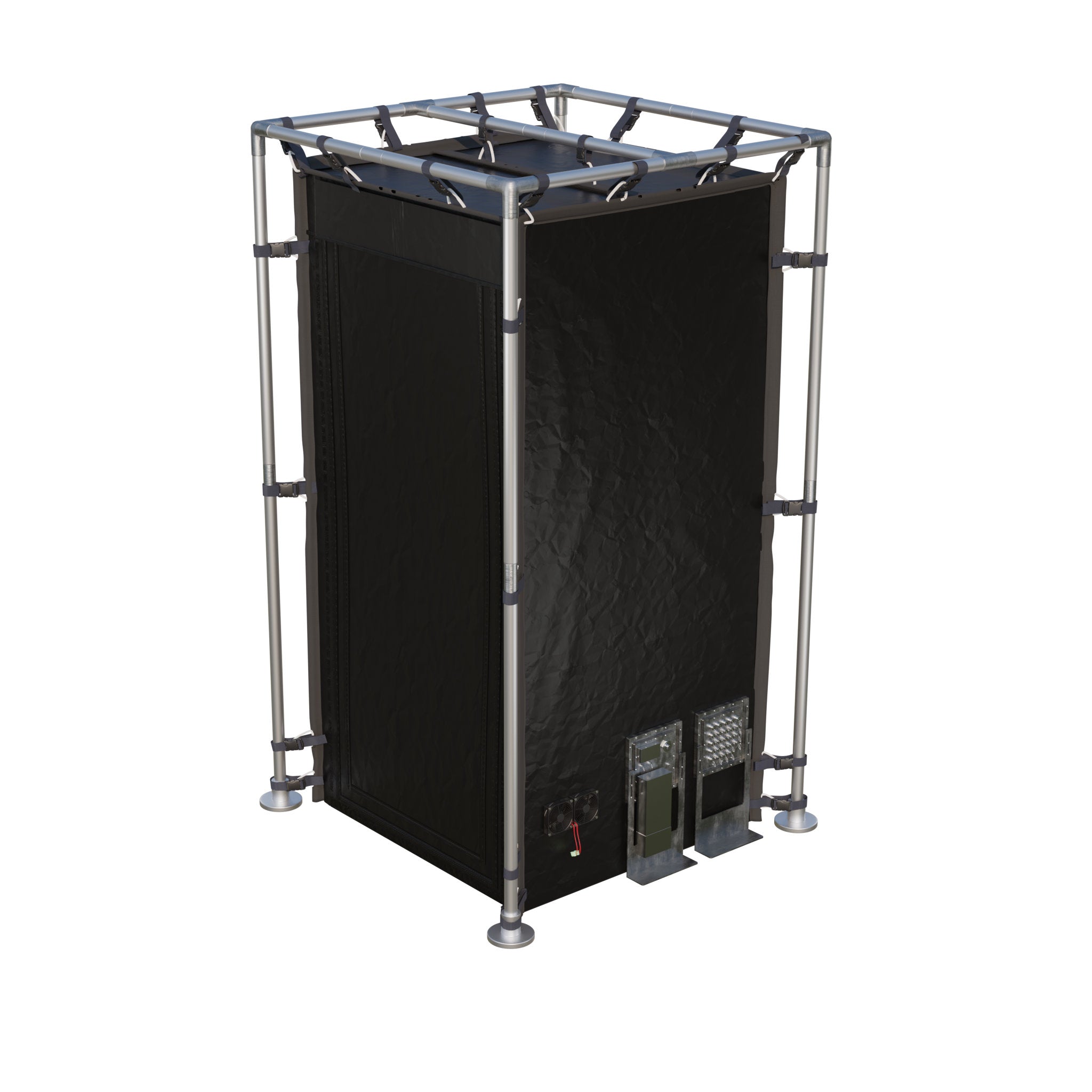 Small Faraday Tent LX Black RFEMI Shielding Enclosure Room 4 x 4 x 65 supplementary technical documentation with detailed specifications for electromagnetic pulse protection