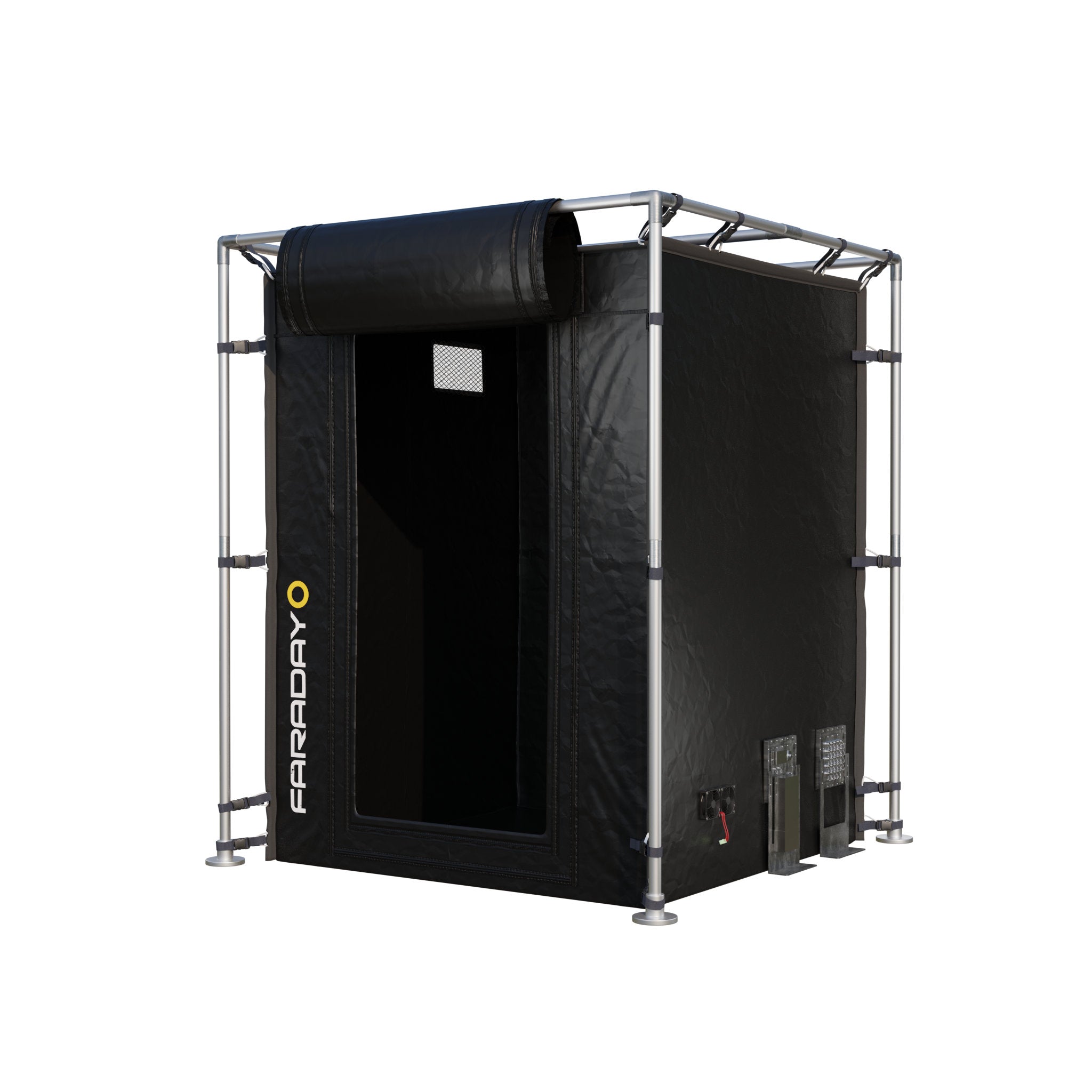 Medium Faraday Tent LX Black RFEMI Shielding Enclosure Room 6 x 6 x 65 supplementary technical documentation with detailed specifications for electromagnetic pulse protection and security