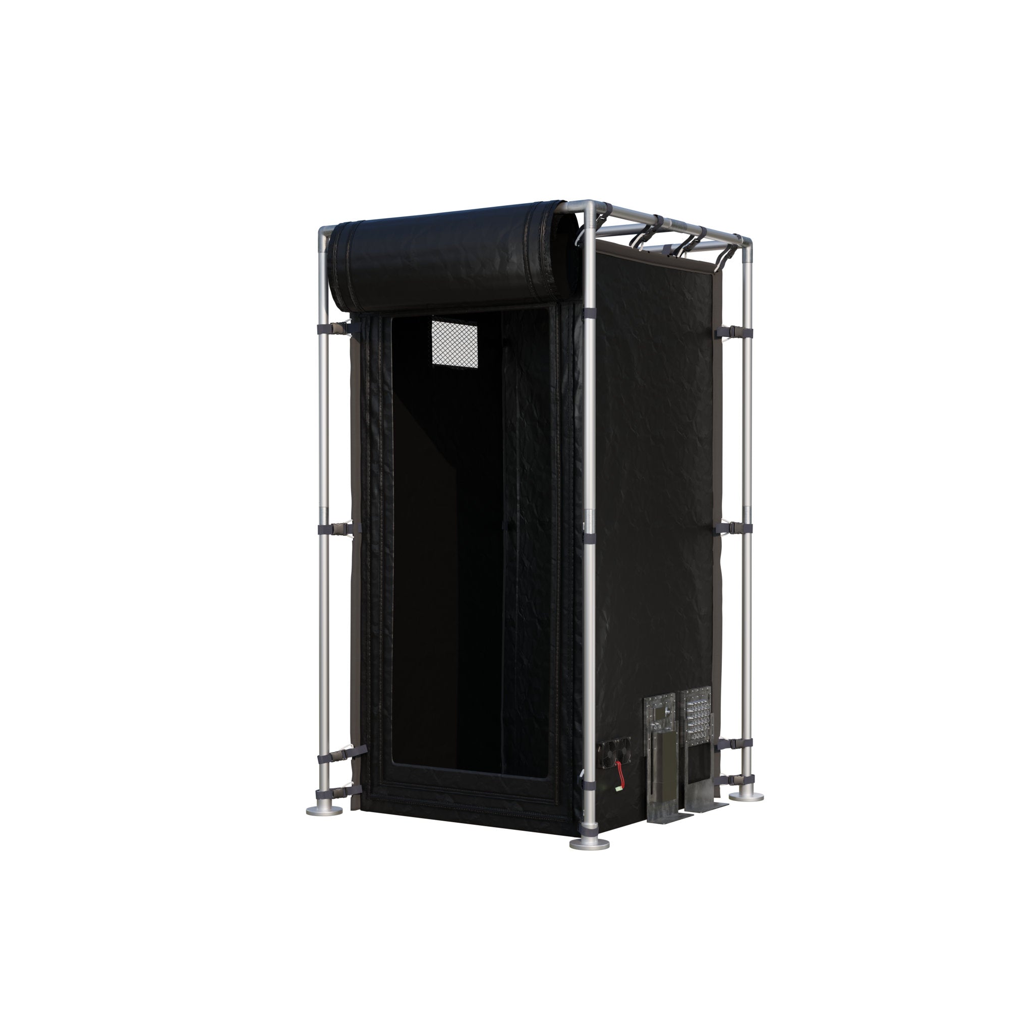 Small Faraday Tent LX Black RFEMI Shielding Enclosure Room 4 x 4 x 65 supplementary technical documentation with detailed specifications for electromagnetic pulse protection
