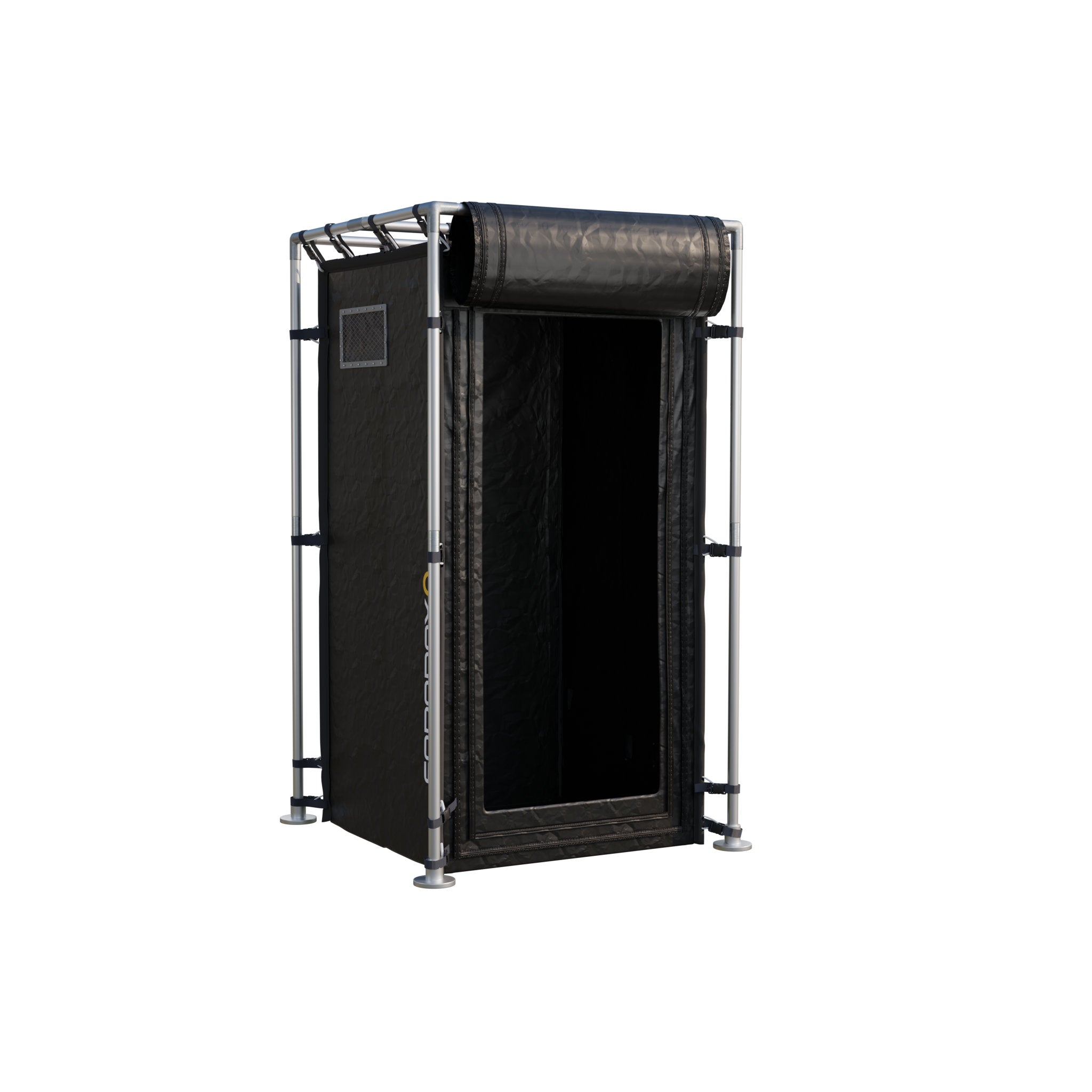 Small Faraday Tent LX Black RFEMI Shielding Enclosure Room 4 x 4 x 65 supplementary technical documentation with detailed specifications for electromagnetic pulse protection
