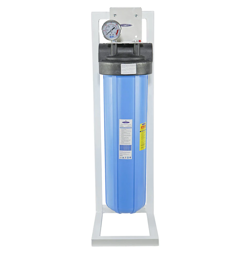 Crystal Quest SMART Big Blue Whole House Water Filter 68 GPM 23 People alternative perspective showing versatile application options for superior water purification systems