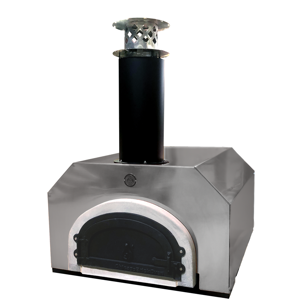 Chicago Brick Oven CBO 750 Countertop Bundle Wood Fired Pizza Oven in Stainless Steel - professional outdoor cooking equipment for emergency preparedness and off-grid cooking