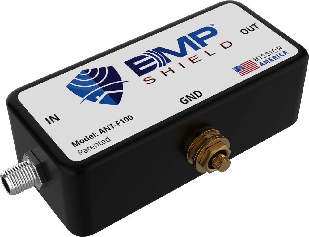 EMP Shield 100 Watt HF/VHF/UHF Radio EMP Protection with F Connectors - Ultimate Defense for Your Electronics
