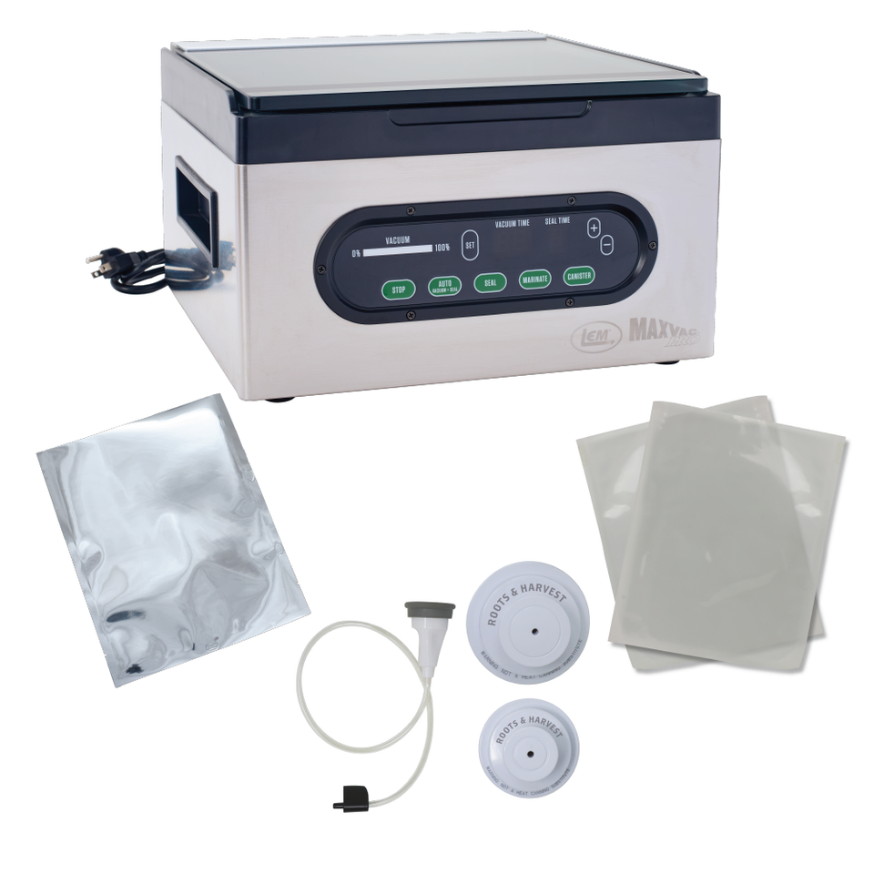 LEM MaxVac® Chamber Sealer Bundle - Ultimate Food Preservation for Preppers