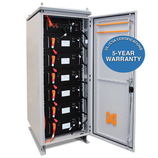 AIMS Power Dual Lithium Battery Cabinets 230VDC |192AMPS | 44,160 Watt Hours!