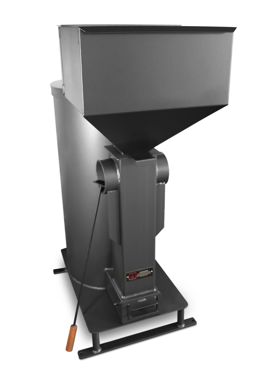 Liberator Rocket Heater Generation 2 Wood Burning or Pellet Stove with Pellet Hopper primary product showcase highlighting key features and benefits for efficient space heating and climate control