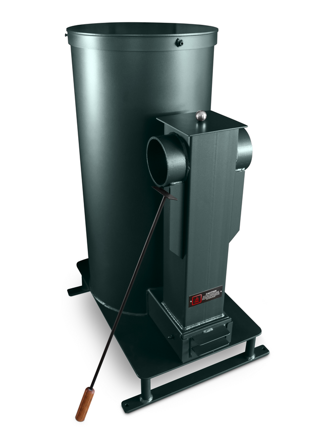 Liberator Rocket Heater Generation 2 Wood Burning or Pellet Stove without Hopper detailed construction view demonstrating superior engineering for efficient space heating and climate control