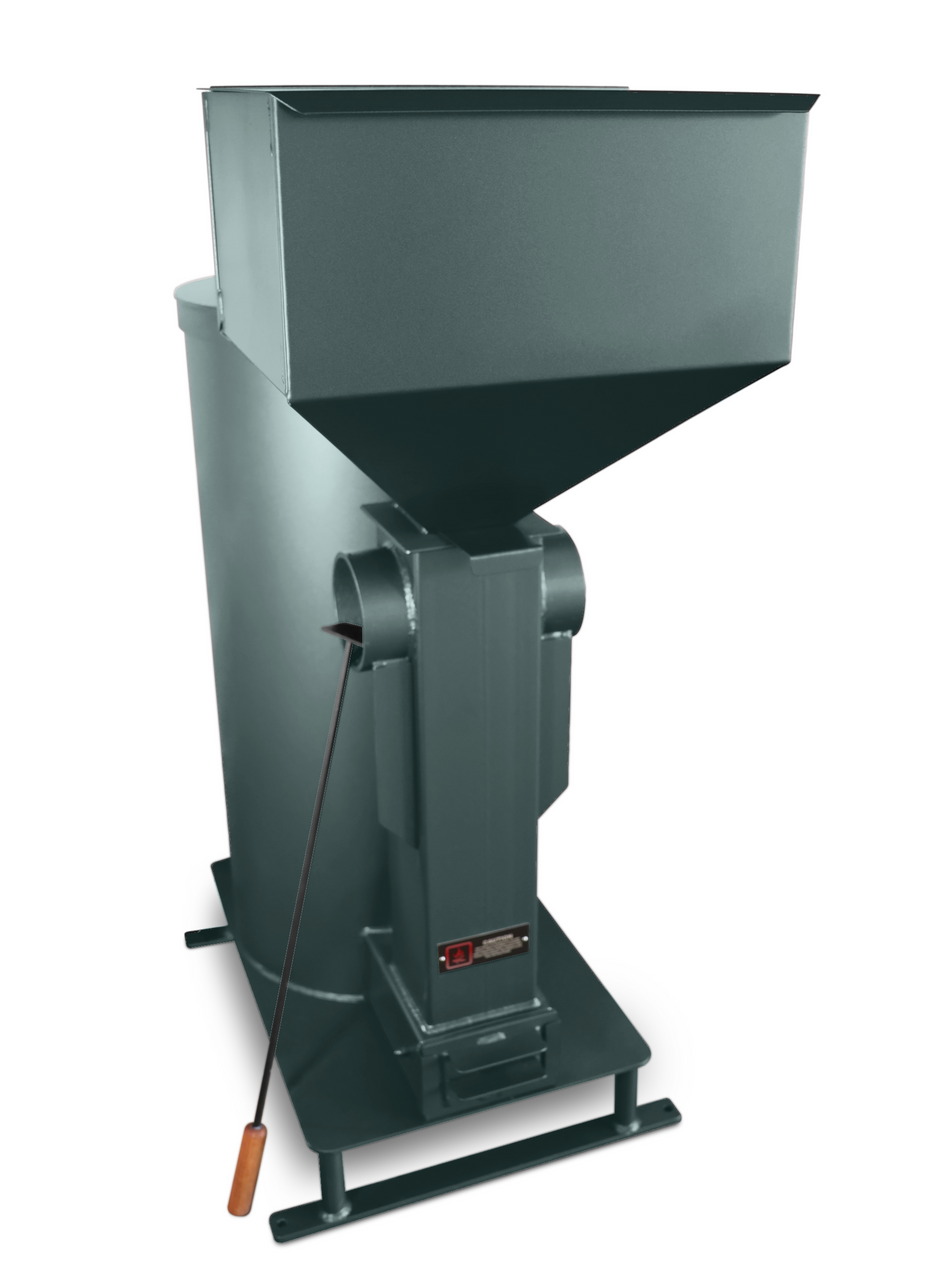 Liberator Rocket Heater Generation 2 Wood Burning or Pellet Stove with Pellet Hopper detailed construction view demonstrating superior engineering for efficient space heating and climate control