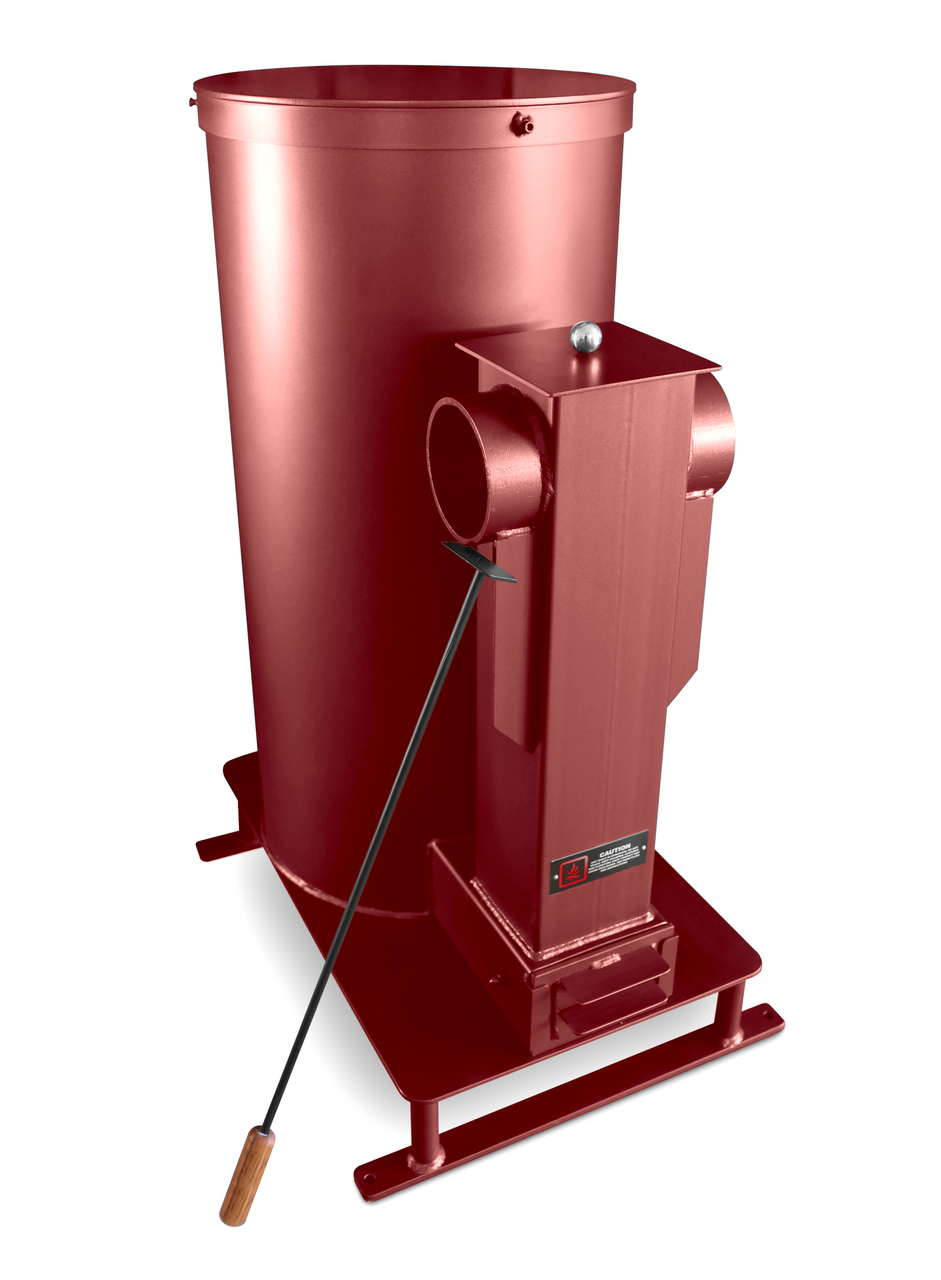 Liberator Rocket Heater Generation 2 Wood Burning or Pellet Stove without Hopper operational configuration showing practical implementation for efficient space heating and climate control