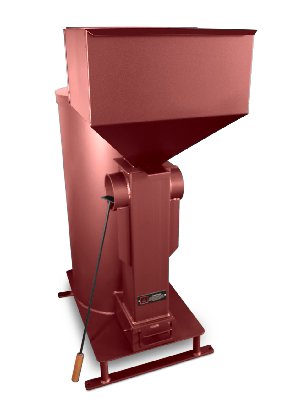 Liberator Rocket Heater Generation 2 Wood Burning or Pellet Stove with Pellet Hopper operational configuration showing practical implementation for efficient space heating and climate control