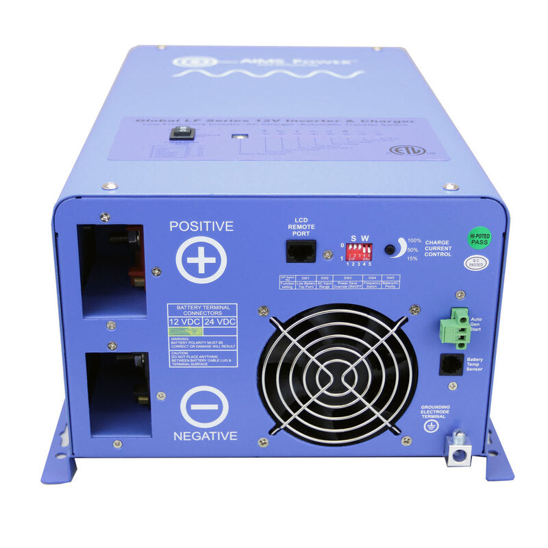 AIMS Power 2000 Watt Off-Grid Pure Sine Wave Power Inverter Charger ETL Listed Conforms to UL458 / CSA Standards