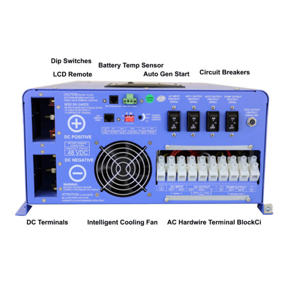 3960 Watt Solar Power Kit with 8000 Watt Pure Sine Inverter Charger - AIMS Power