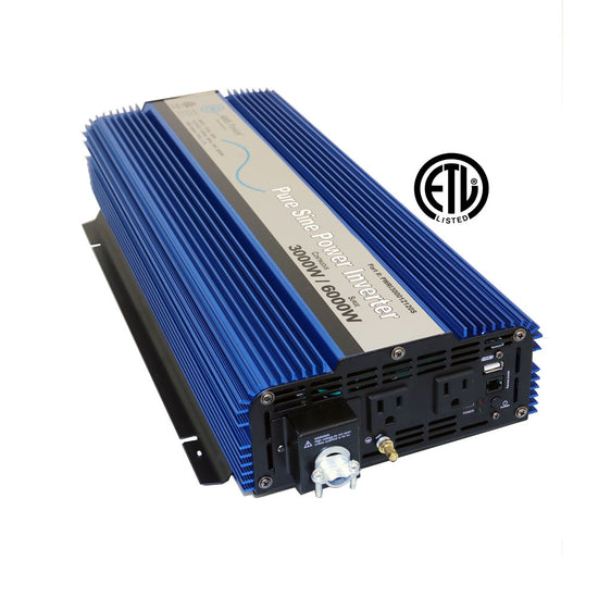 AIMS Power 3000-Watt Off-Grid Pure Sine Inverter ETL Listed conforms to UL 458 / CSA 22.2
