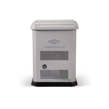 Briggs and Stratton PowerProtect™ 13kW Home Standby Generator primary product showcase highlighting essential features for automatic residential backup power