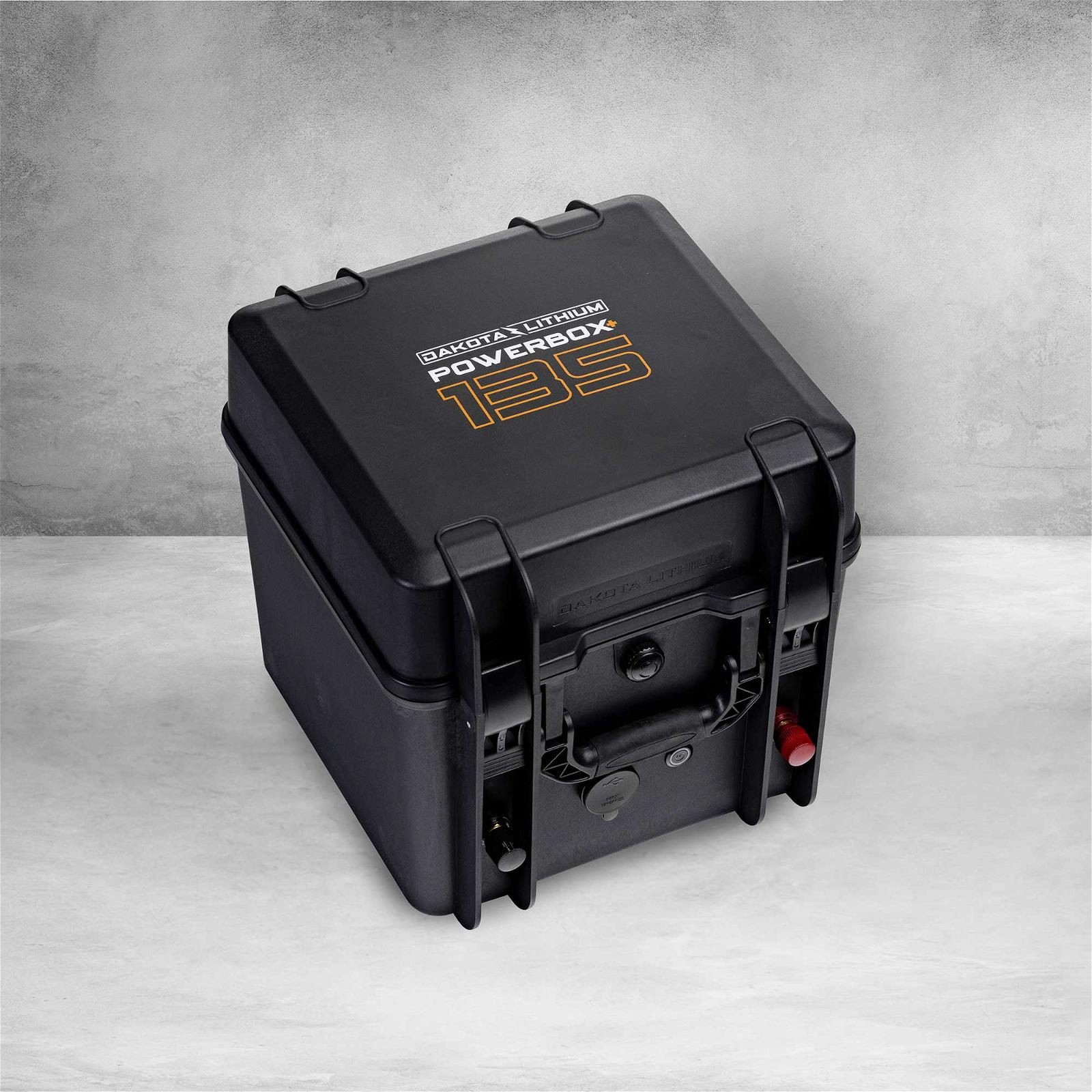 Dakota Lithium Powerbox 135 primary product showcase highlighting key features and benefits for professional emergency preparedness applications