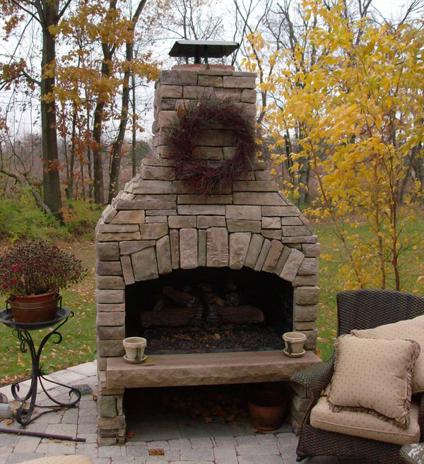 Standard Series Complete 48 Outdoor Fireplace Kit complete system package with professional installation components for premium outdoor heating solutions
