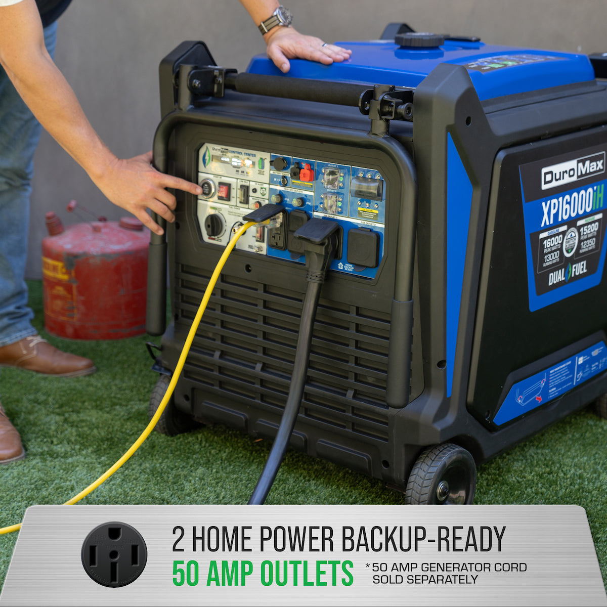 DuroMax XP16000iH 16,000 Watt Portable Dual Fuel Inverter Generator - Power Your Home Anywhere