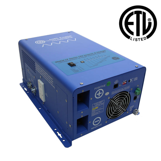AIMS Power 3000 Watt Off-Grid Pure Sine Inverter Charger – ETL Listed Conforms to UL458 / CSA 22.2 Standards