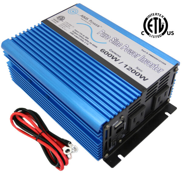 AIMS Power 240 Watt Solar with 600 Watt Inverter Backup - Off Grid Power Kit