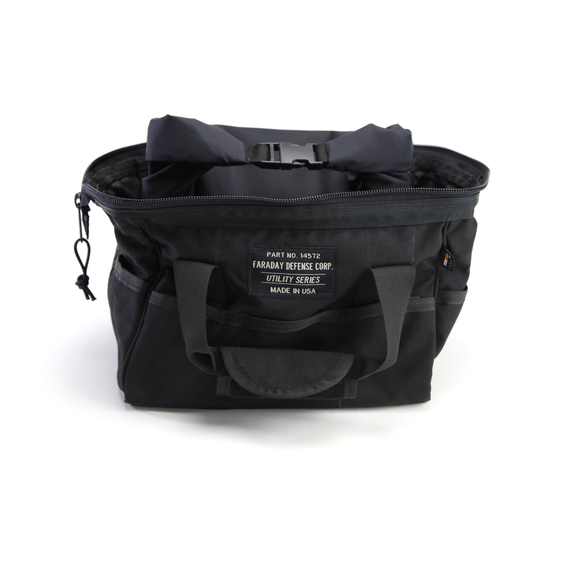 Cordura Utility Faraday Bag Small Berry Compliant Signal Blocking Durability detailed construction view demonstrating quality engineering for professional emergency preparedness solutions
