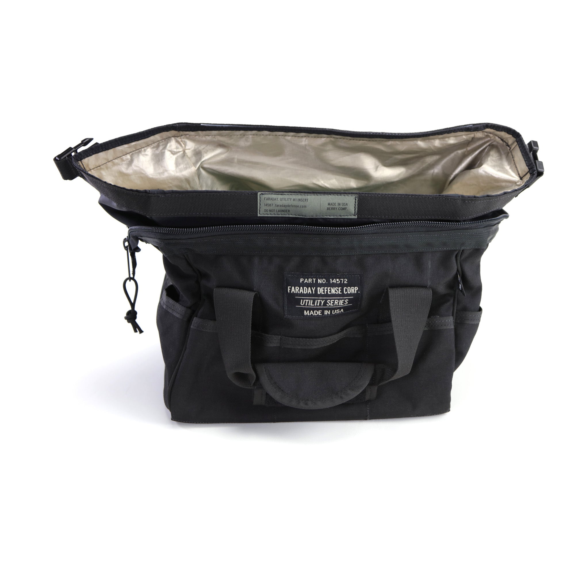 Cordura Utility Faraday Bag Small Berry Compliant Signal Blocking Durability alternative perspective showing versatile applications for professional emergency preparedness solutions