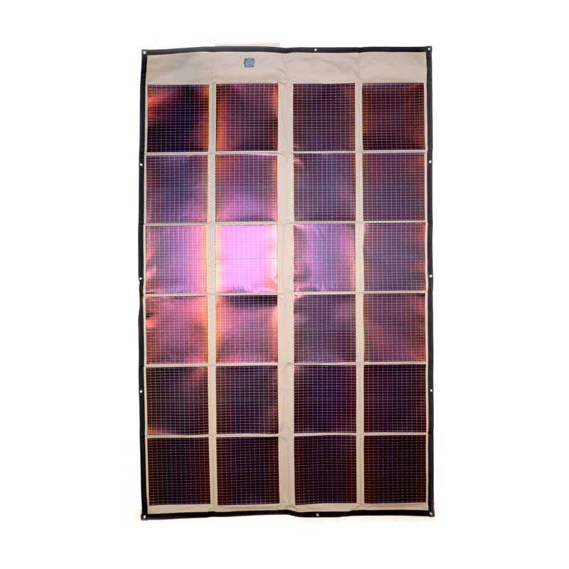 PowerFilm 120W 308V Solar Blanket Foldable Solar Panel advanced digital control interface with monitoring capabilities for maximum renewable energy efficiency