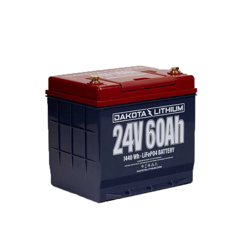 Dakota Lithium 24V 60Ah Deep Cycle LiFePO4 Battery 3000 6000 recharge cycles primary product showcase highlighting key features and benefits for advanced energy storage technology