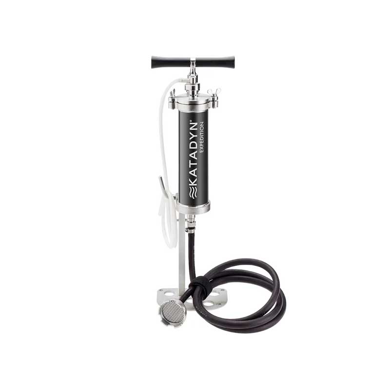 Katadyn KFT Expedition Microfilter primary product showcase highlighting key features and benefits for professional emergency preparedness applications