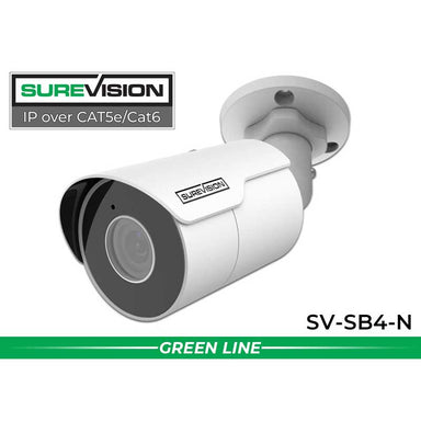 CCTV Security Pros SureVision NVR 8 4MP IP Bullet Camera Security System with Infrared Night Vision and Audio Recording detailed construction view demonstrating quality engineering for professional emergency preparedness solutions