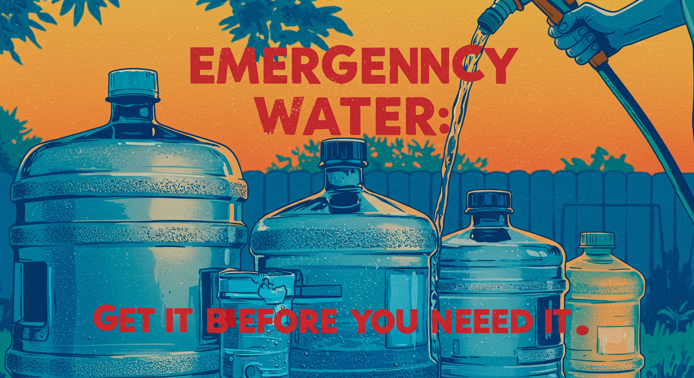 Emergency Water: Get It Before You Need It