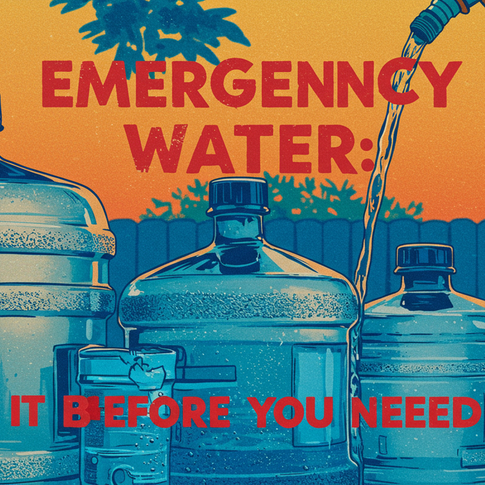 Emergency Water: Get It Before You Need It