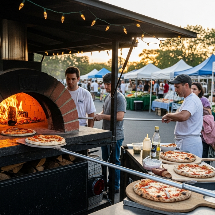 brick oven pizza trailer for sale