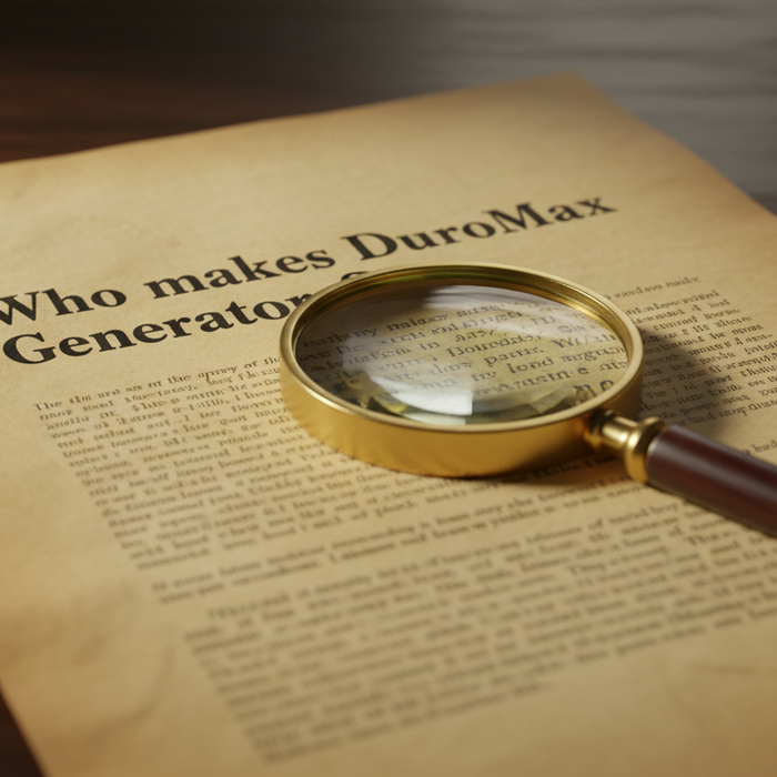 Who Makes DuroMax Generators (Not Who You Think)
