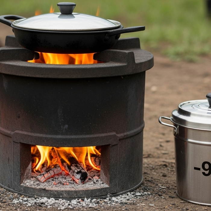 Rocket Stove For Cooking Saves 90% Fuel