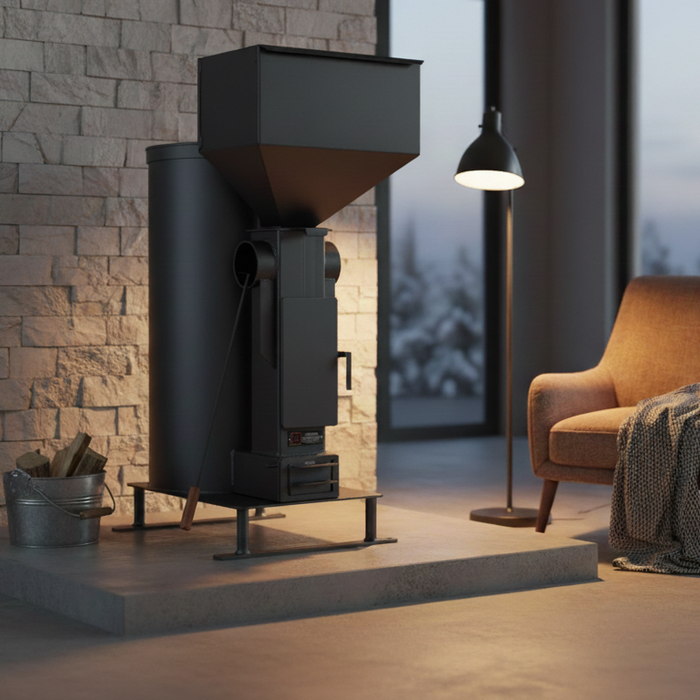 Mass Heater Rocket Stove Cuts Heating 70%