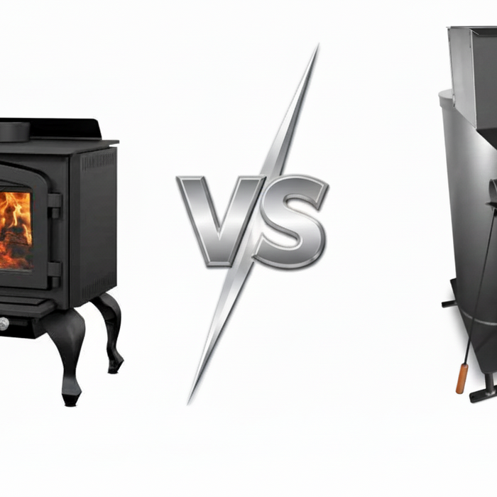 Rocket Mass Heater vs Wood Stove: 90% Less Wood