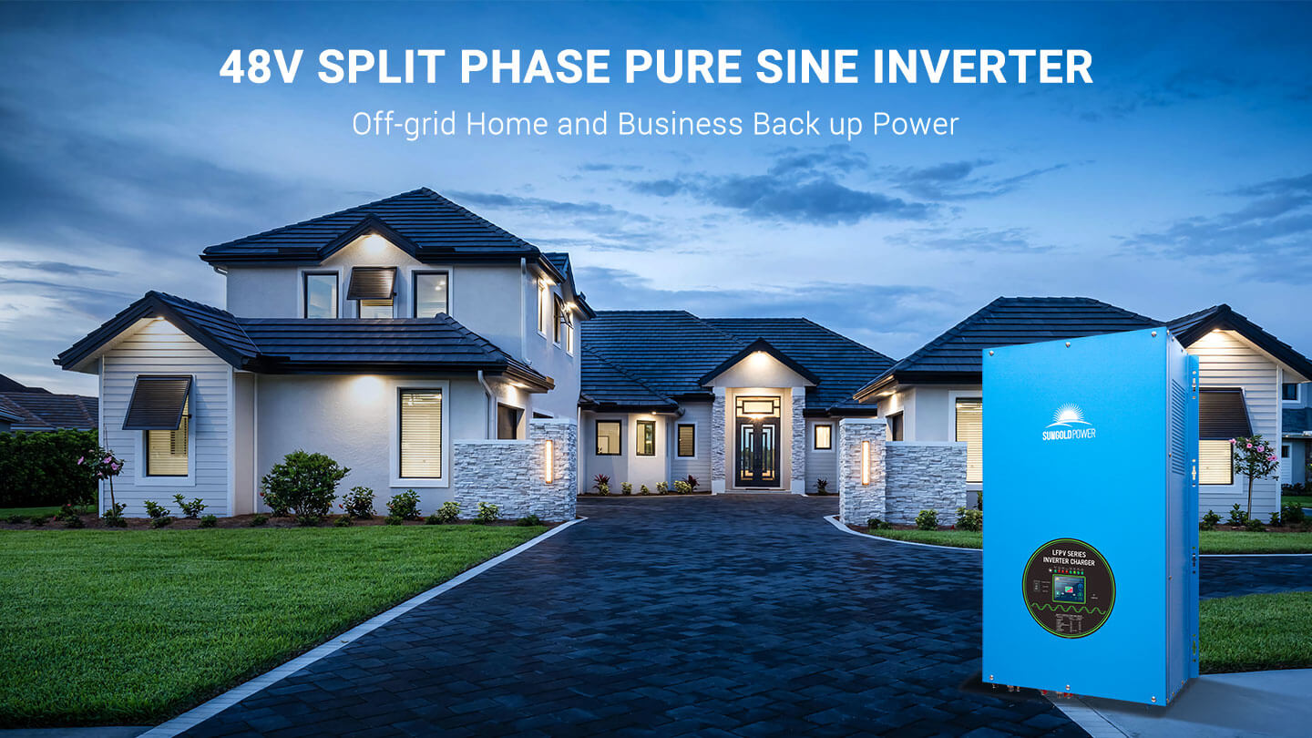 SungoldPower 18000W 48V Split Phase Pure Sine Wave Inverter Charger - Reliable Power for Preppers