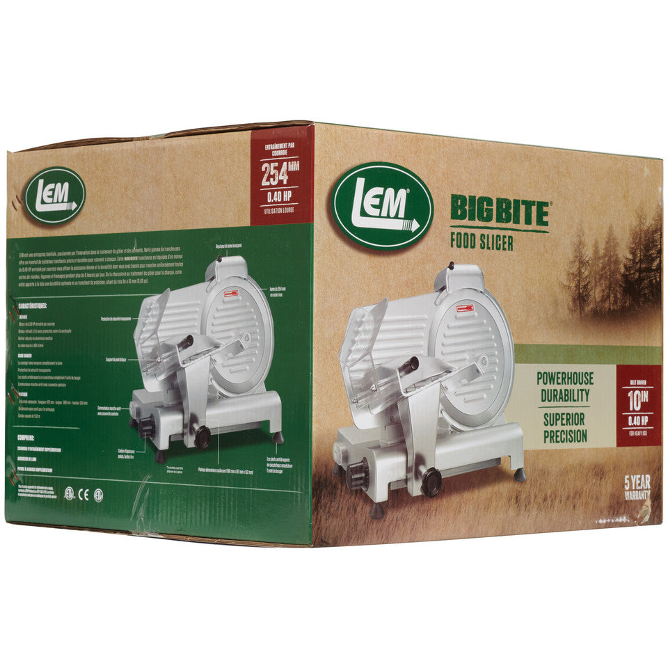LEM BigBite® 10" Meat Slicer - Perfect for Preppers and Food Enthusiasts