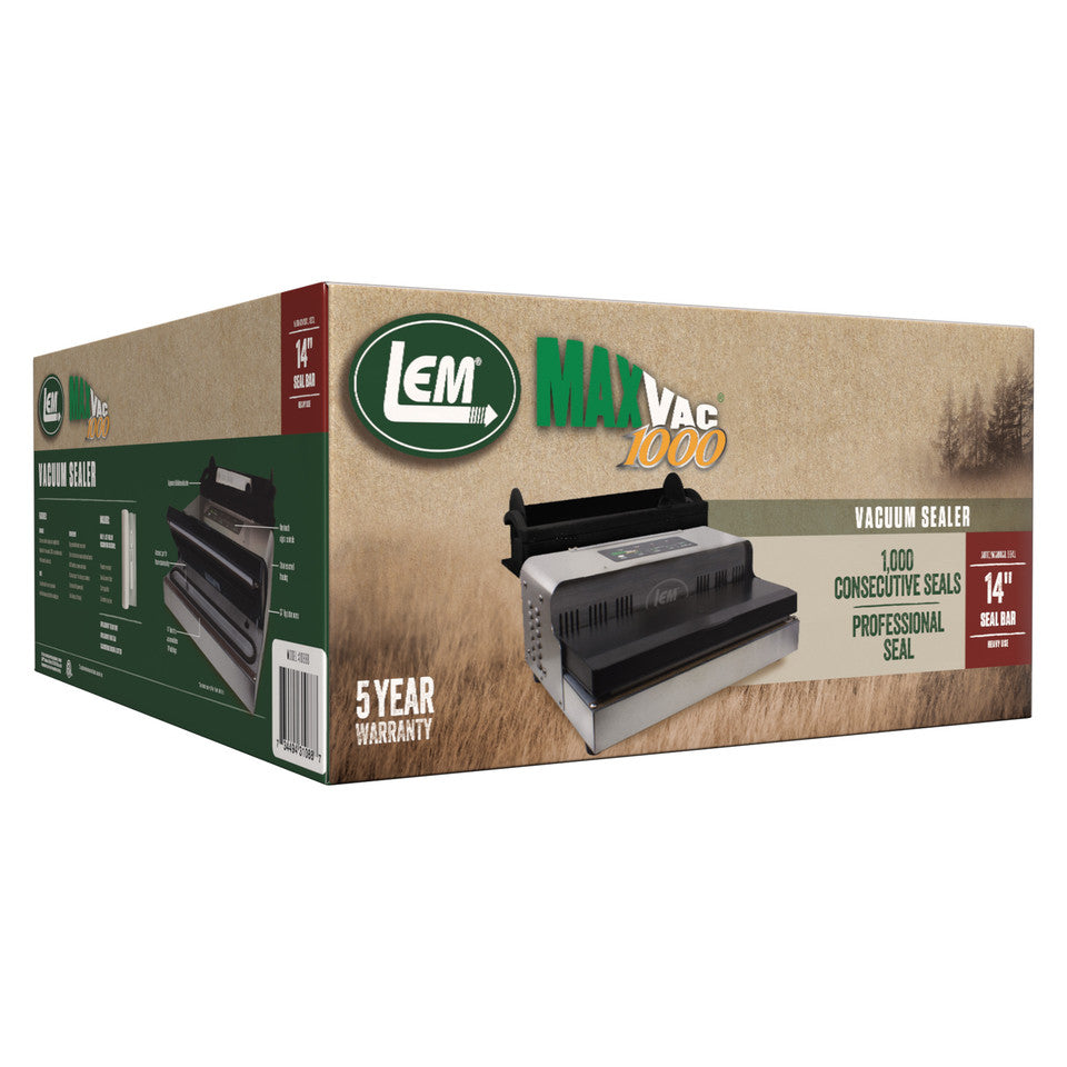LEM MaxVac® 1000 Vacuum Sealer - Ultimate Food Preservation for Preppers