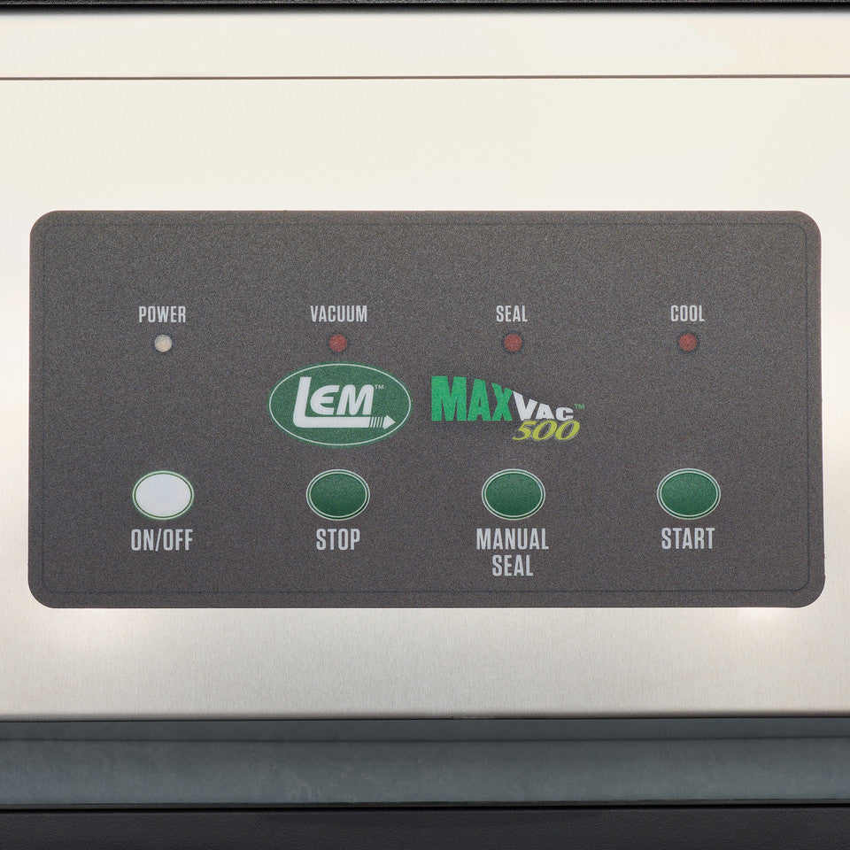 LEM MaxVac® 500 Vacuum Sealer - Ultimate Food Preservation for Preppers