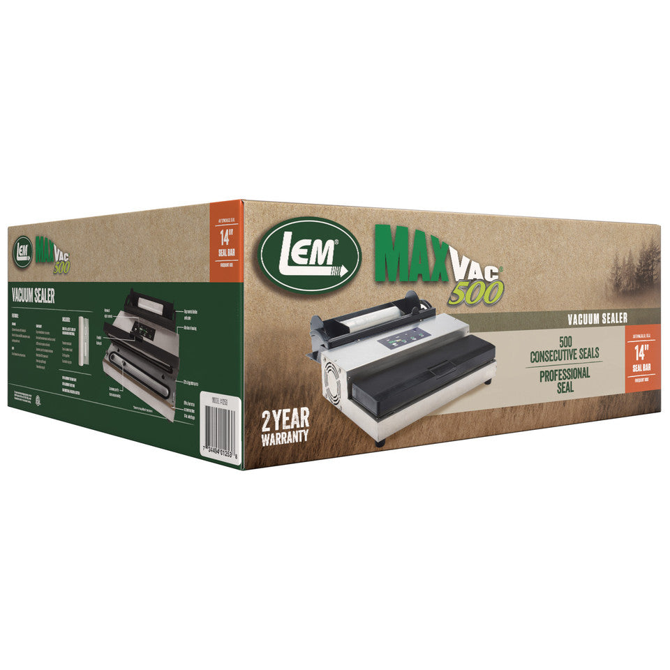 LEM MaxVac® 500 Vacuum Sealer - Ultimate Food Preservation for Preppers